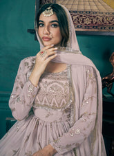 Chicku colour gown looking posh